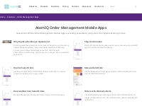 Order Management Apps - AtomIQ