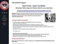 Foster Home Program