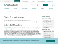 			Sister Organizations - The Authors Guild