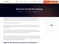 What is the Best Time To Post On Facebook in India, Awrange