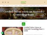 Certified Online course on Ayurvedic Cosmetology Basic - Ayurvedaachar