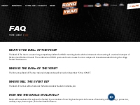 FAQ - Band of the Year