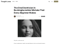 The One Electrician In Buckinghamshire Mistake That Every Beginner Mak