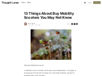 13 Things About Buy Mobility Scooters You May Not Know