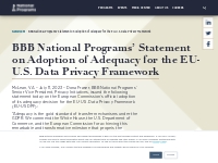   	Statement on Adoption of Adequacy for EU-U.S. Data Privacy Framewor
