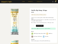 Vanilla Sky Hemp Wraps - Beach Palm