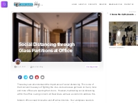 Social Distancing through Glass Partitions at Office   Bear Glass Blog