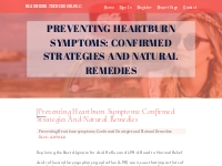 Preventing Heartburn symptoms: Confirmed Strategies and Natural Remedi