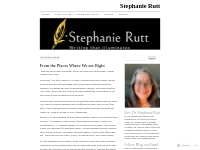 Stephanie Rutt | Writing that Iluminates