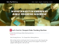 What's Next In Cheapest Beko Washing Machine