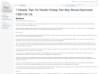 7 Simple Tips To Totally Doing The Buy Broad Spectrum CBD Oil Uk