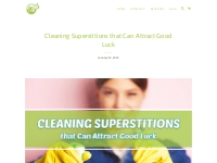    Cleaning Superstitions that Can Attract Good Luck | Blog | BestLab