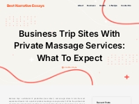 Business Trip Sites With Private Massage Services: What To Expect - Be
