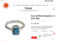        Buy Original Blue Sapphire (Neelam) Ring Online | BhagyaG    My