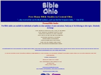 Free home Bible Studies in Central OhioL Licking or Knox County areas