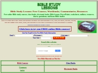 Bible Study Lessons: Free Courses, Studies, Workbooks, Commentaries
