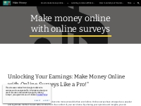 Make Money - Make money online with online surveys