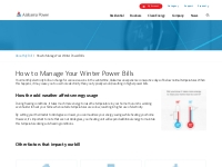 How to Manage Your Winter Power Bills | Alabama Power
