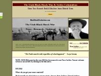 The Utah Black Hawk War Research Updates & News