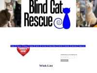 Blind Cat Rescue - Wish list