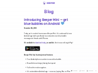 Introducing Beeper Mini   get blue bubbles on Android 💙   Beeper Blog