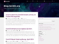 Blog.CentOS.org   News, views, and reports on CentOS
