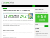 Announcement of LibreOffice 24.2.1 Community - The Document Foundation