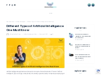 Different Types of Artificial Intelligence One Must Know