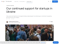Our continued support for startups in Ukraine