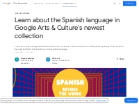 Learn about the Spanish language in Google Arts   Culture's newes