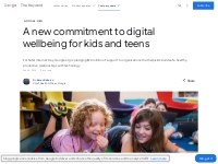 Google.org pledges $20 million to support digital wellbeing for kids, 