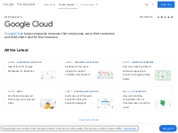 Google Cloud news and updates | Google Blog