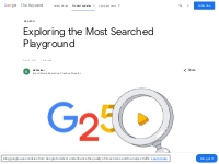 Google Trends launches Most Searched Playground game
