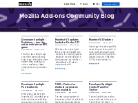 Mozilla Add-ons Community Blog -