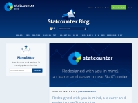 Redesigned with you in mind, a clearer and easier to use Statcounter. 