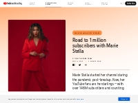 Road to 1 million subscribers with Marie Stella - YouTube Blog