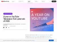 A year on YouTube: Takeaways from great ads of 2023 - YouTube Blog