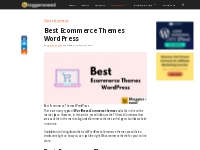 Best Ecommerce Themes WordPress 2024: [Premium   Free]