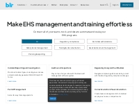 EHS Software and Compliance Solutions   BLR