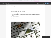 7 Criteria for Choosing a Web Design Agency in Vancouver