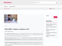 Did AMC make a sports car? - Blushberry