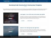 Bootstrap Under Construction & Coming Soon Templates | BootstrapMade