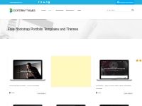 Download Free Bootstrap Portfolio Templates and Themes
