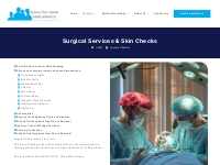Surgical Services and Skin Checks | Botany Town Centre Medical Practic