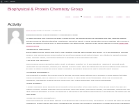 Activity   Glud McLeod   Biophysical   Protein Chemistry Group