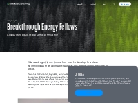 Breakthrough Energy Fellows | Breakthrough Energy