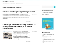 Belajar Email Marketing | Buat Toko Online