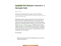 Ensuring Your Insurance Insurance: A thorough Guide   bumpermen26