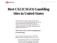 Best CS2 (CSGO) Gambling Sites in United States