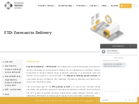 FTD: Forecast to Delivery